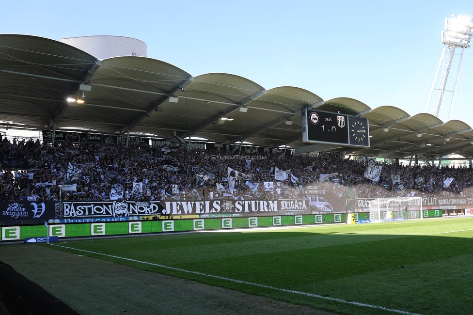 Sturm Graz - LASK
Oesterreichische Fussball Bundesliga, 25. Runde, SK Sturm Graz - LASK, Stadion Liebenau Graz, 07.04.2024. 

Foto zeigt Fans von Sturm
