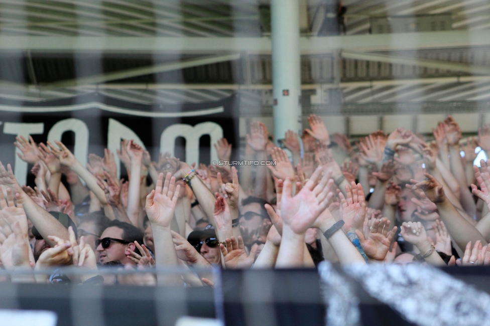 Sturm Graz - LASK
Oesterreichische Fussball Bundesliga, 25. Runde, SK Sturm Graz - LASK, Stadion Liebenau Graz, 07.04.2024. 

Foto zeigt Fans von Sturm
