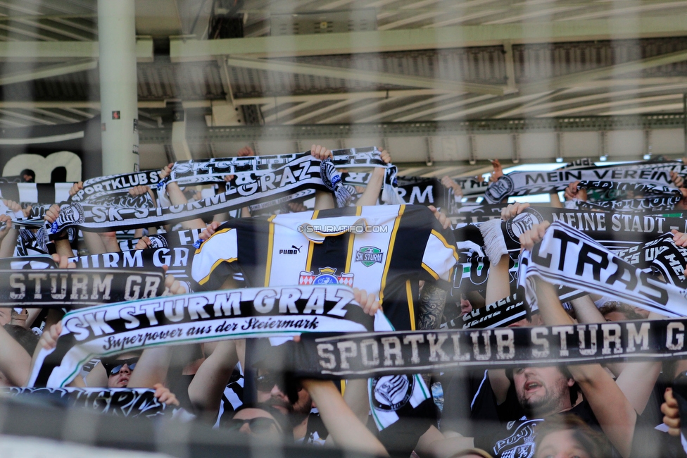 Sturm Graz - LASK
Oesterreichische Fussball Bundesliga, 25. Runde, SK Sturm Graz - LASK, Stadion Liebenau Graz, 07.04.2024. 

Foto zeigt Fans von Sturm
Schlüsselwörter: schals