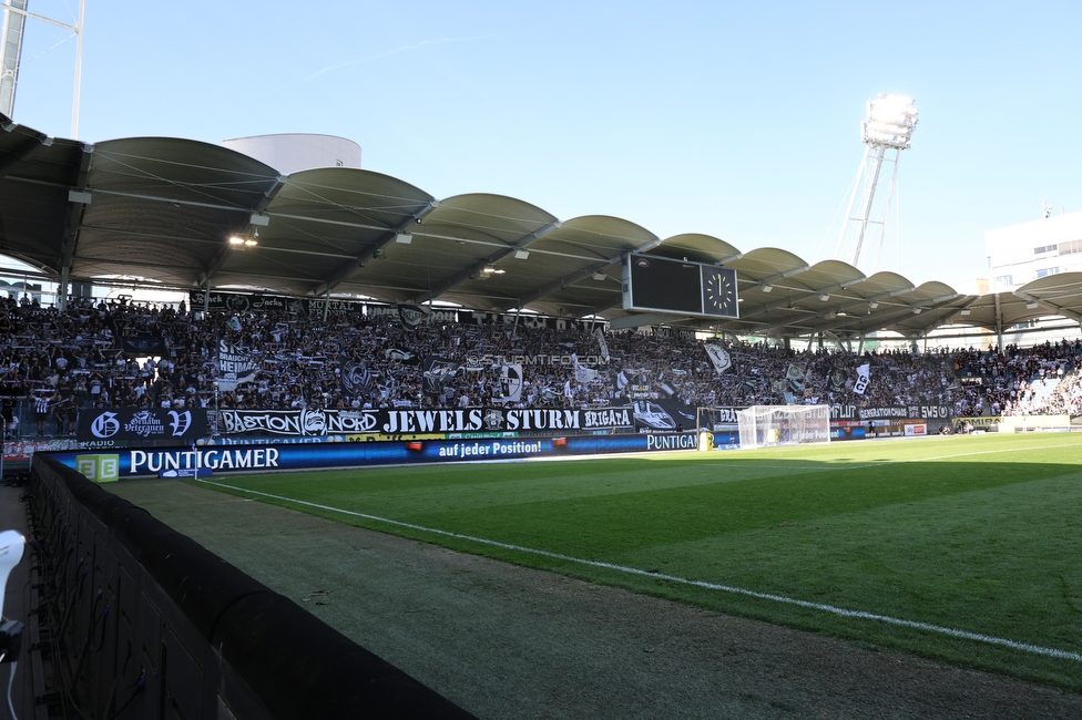 Sturm Graz - LASK
Oesterreichische Fussball Bundesliga, 25. Runde, SK Sturm Graz - LASK, Stadion Liebenau Graz, 07.04.2024. 

Foto zeigt Fans von Sturm
Schlüsselwörter: schals