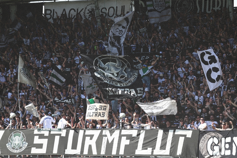 Sturm Graz - LASK
Oesterreichische Fussball Bundesliga, 25. Runde, SK Sturm Graz - LASK, Stadion Liebenau Graz, 07.04.2024. 

Foto zeigt Fans von Sturm
Schlüsselwörter: sturmflut