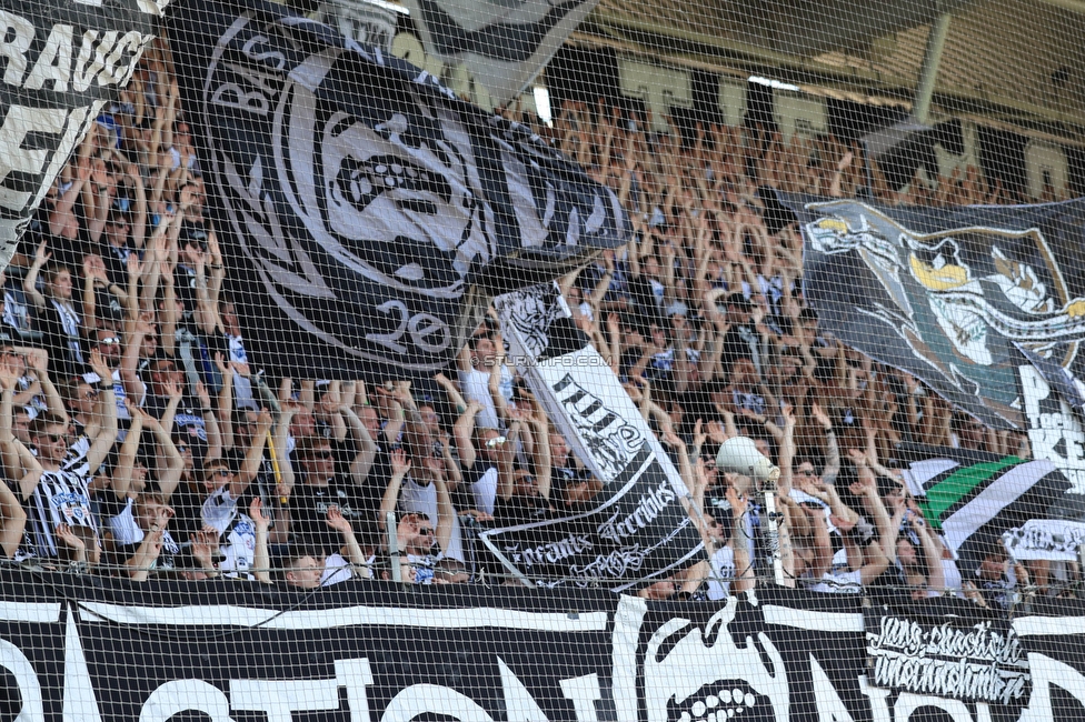 Sturm Graz - LASK
Oesterreichische Fussball Bundesliga, 25. Runde, SK Sturm Graz - LASK, Stadion Liebenau Graz, 07.04.2024. 

Foto zeigt Fans von Sturm
Schlüsselwörter: schals bastion