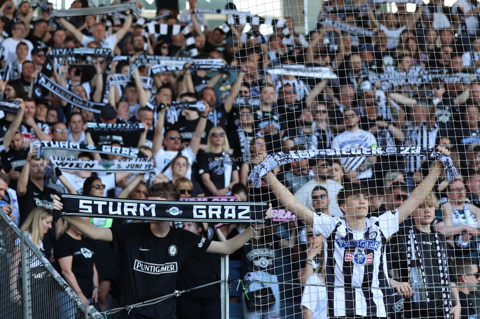 Sturm Graz - LASK
Oesterreichische Fussball Bundesliga, 25. Runde, SK Sturm Graz - LASK, Stadion Liebenau Graz, 07.04.2024. 

Foto zeigt Fans von Sturm
Schlüsselwörter: schals