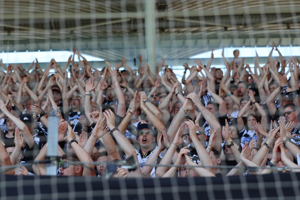Sturm Graz - LASK
Oesterreichische Fussball Bundesliga, 25. Runde, SK Sturm Graz - LASK, Stadion Liebenau Graz, 07.04.2024. 

Foto zeigt Fans von Sturm
