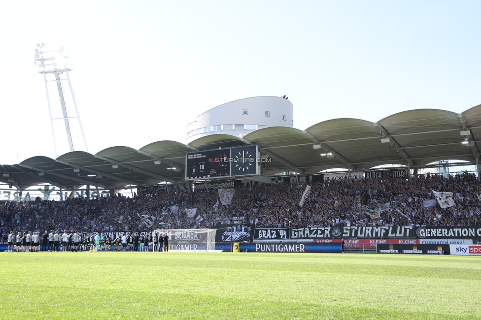 Sturm Graz - LASK
Oesterreichische Fussball Bundesliga, 25. Runde, SK Sturm Graz - LASK, Stadion Liebenau Graz, 07.04.2024. 

Foto zeigt Fans von Sturm
