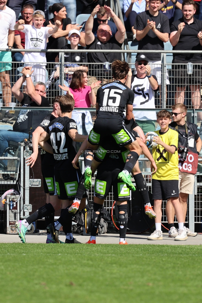 Sturm Graz - LASK
Oesterreichische Fussball Bundesliga, 25. Runde, SK Sturm Graz - LASK, Stadion Liebenau Graz, 07.04.2024. 

Foto zeigt Alexander Prass (Sturm) und die Mannschaft von Sturm
Schlüsselwörter: torjubel