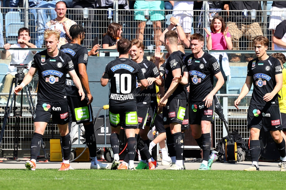 Sturm Graz - LASK
Oesterreichische Fussball Bundesliga, 25. Runde, SK Sturm Graz - LASK, Stadion Liebenau Graz, 07.04.2024. 

Foto zeigt Alexander Prass (Sturm) und die Mannschaft von Sturm
Schlüsselwörter: torjubel