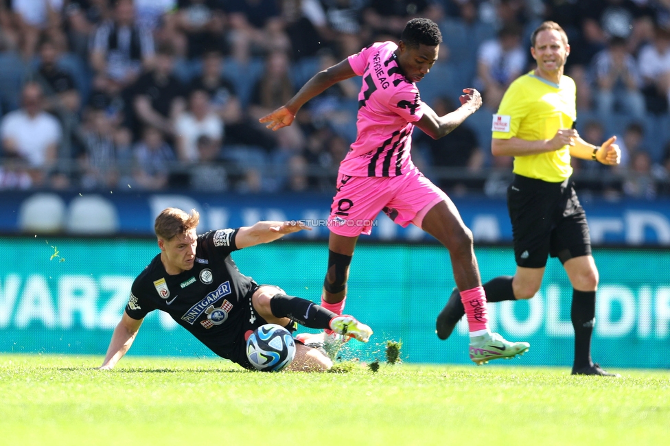 Sturm Graz - LASK
Oesterreichische Fussball Bundesliga, 25. Runde, SK Sturm Graz - LASK, Stadion Liebenau Graz, 07.04.2024. 

Foto zeigt Alexander Prass (Sturm)
