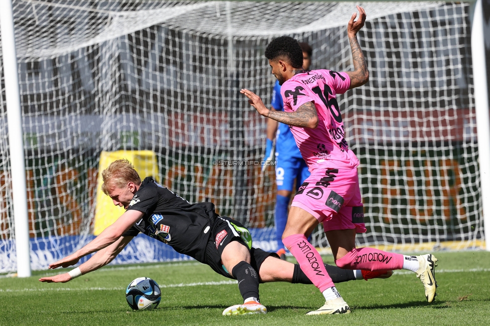 Sturm Graz - LASK
Oesterreichische Fussball Bundesliga, 25. Runde, SK Sturm Graz - LASK, Stadion Liebenau Graz, 07.04.2024. 

Foto zeigt Mika Biereth (Sturm)
