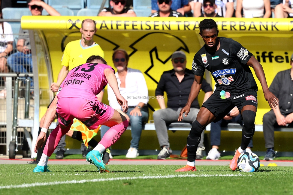 Sturm Graz - LASK
Oesterreichische Fussball Bundesliga, 25. Runde, SK Sturm Graz - LASK, Stadion Liebenau Graz, 07.04.2024. 

Foto zeigt Amady Camara (Sturm)
