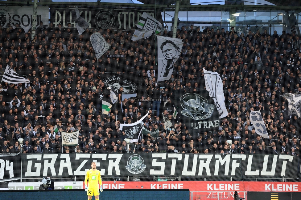 Sturm Graz - Rapid Wien
Oesterreichische Fussball Bundesliga, 27. Runde, SK Sturm Graz - SK Rapid Wien, Stadion Liebenau Graz, 19.04.2024. 

Foto zeigt Fans von Sturm
Schlüsselwörter: sturmflut