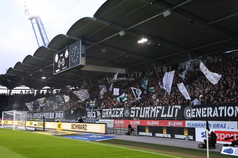 Sturm Graz - Rapid Wien
Oesterreichische Fussball Bundesliga, 27. Runde, SK Sturm Graz - SK Rapid Wien, Stadion Liebenau Graz, 19.04.2024. 

Foto zeigt Fans von Sturm
