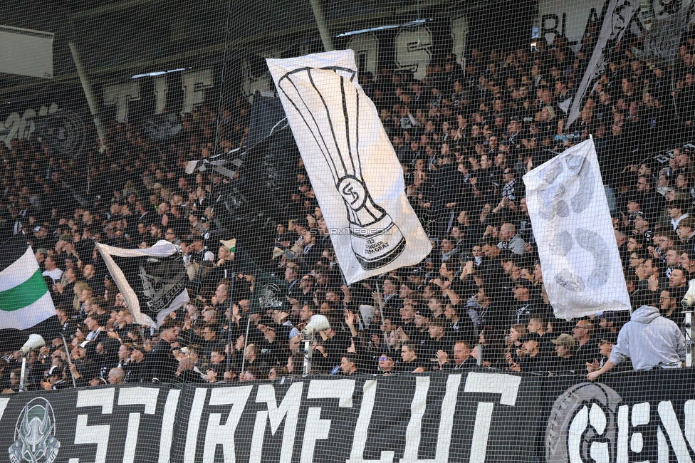 Sturm Graz - Rapid Wien
Oesterreichische Fussball Bundesliga, 27. Runde, SK Sturm Graz - SK Rapid Wien, Stadion Liebenau Graz, 19.04.2024. 

Foto zeigt Fans von Sturm
Schlüsselwörter: sturmflut