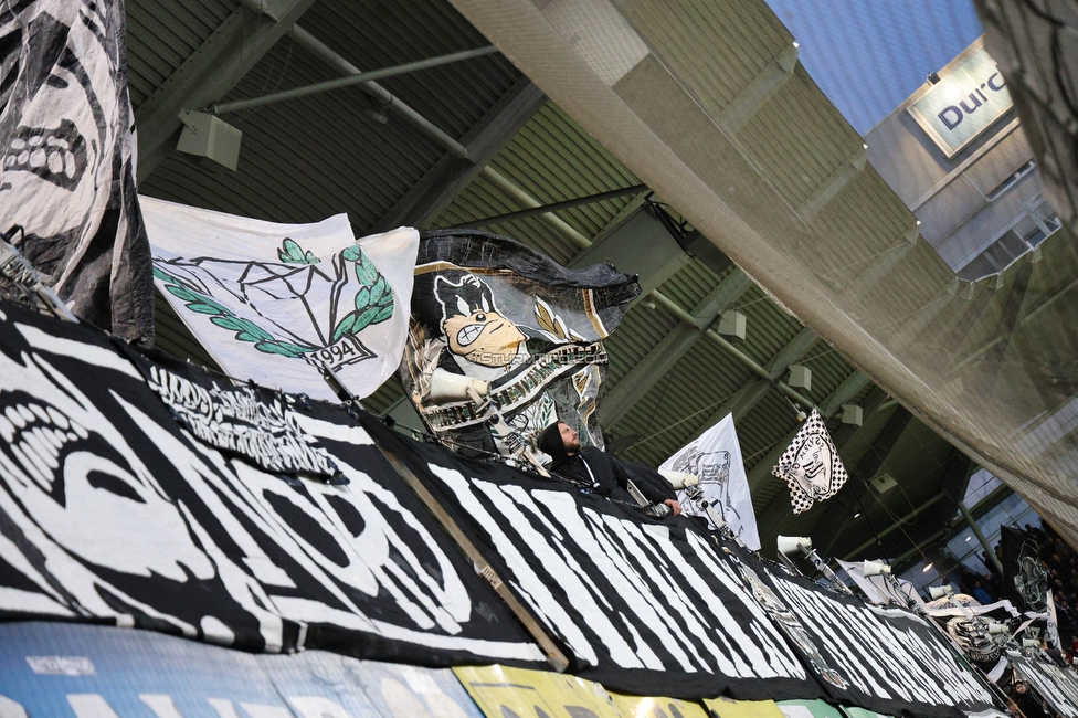 Sturm Graz - Rapid Wien
Oesterreichische Fussball Bundesliga, 27. Runde, SK Sturm Graz - SK Rapid Wien, Stadion Liebenau Graz, 19.04.2024. 

Foto zeigt Fans von Sturm
Schlüsselwörter: jewels