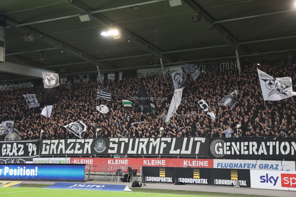 Sturm Graz - Rapid Wien
Oesterreichische Fussball Bundesliga, 27. Runde, SK Sturm Graz - SK Rapid Wien, Stadion Liebenau Graz, 19.04.2024. 

Foto zeigt Fans von Sturm
Schlüsselwörter: sturmflut