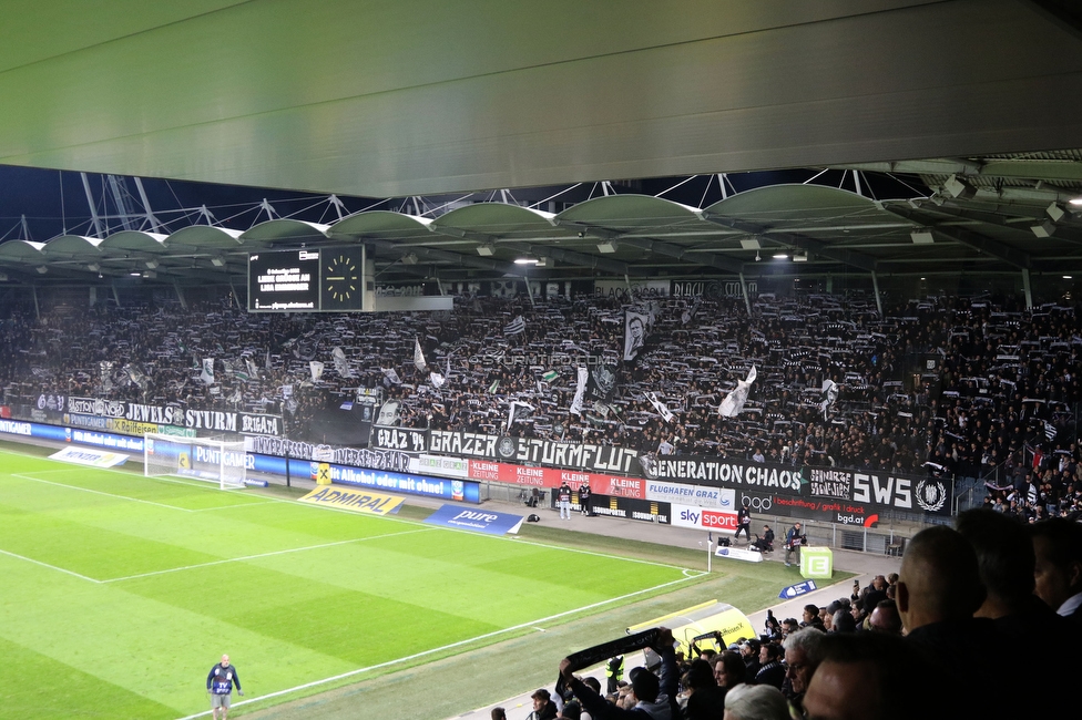 Sturm Graz - Rapid Wien
Oesterreichische Fussball Bundesliga, 27. Runde, SK Sturm Graz - SK Rapid Wien, Stadion Liebenau Graz, 19.04.2024. 

Foto zeigt Fans von Sturm
Schlüsselwörter: schals