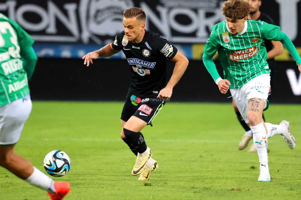 Sturm Graz - Rapid Wien
Oesterreichische Fussball Bundesliga, 27. Runde, SK Sturm Graz - SK Rapid Wien, Stadion Liebenau Graz, 19.04.2024. 

Foto zeigt Tomi Horvat (Sturm)
