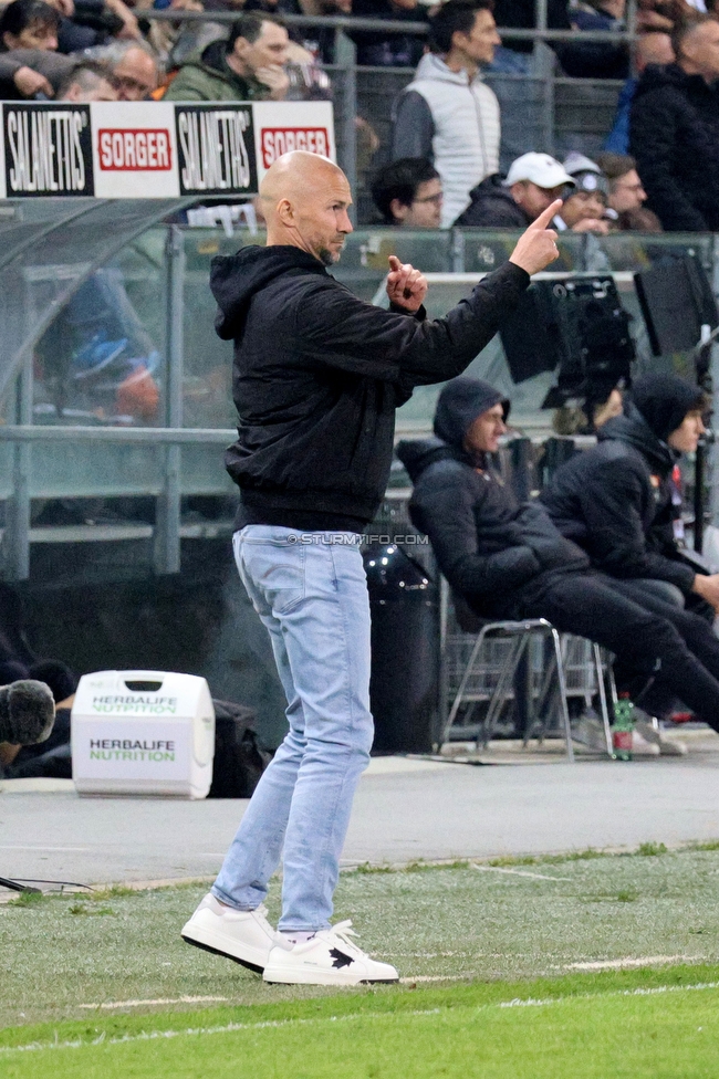 Sturm Graz - Rapid Wien
Oesterreichische Fussball Bundesliga, 27. Runde, SK Sturm Graz - SK Rapid Wien, Stadion Liebenau Graz, 19.04.2024. 

Foto zeigt Christian Ilzer (Cheftrainer Sturm)
