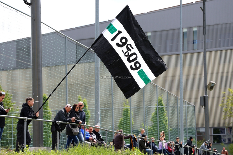 Sturm Damen - Wacker Innsbruck
OEFB Frauen Bundesliga, 13. Runde, SK Sturm Graz Damen - FC Wacker Innsbruck, Gruabn Graz, 21.04.2024. 

Foto zeigt Fans von Sturm
