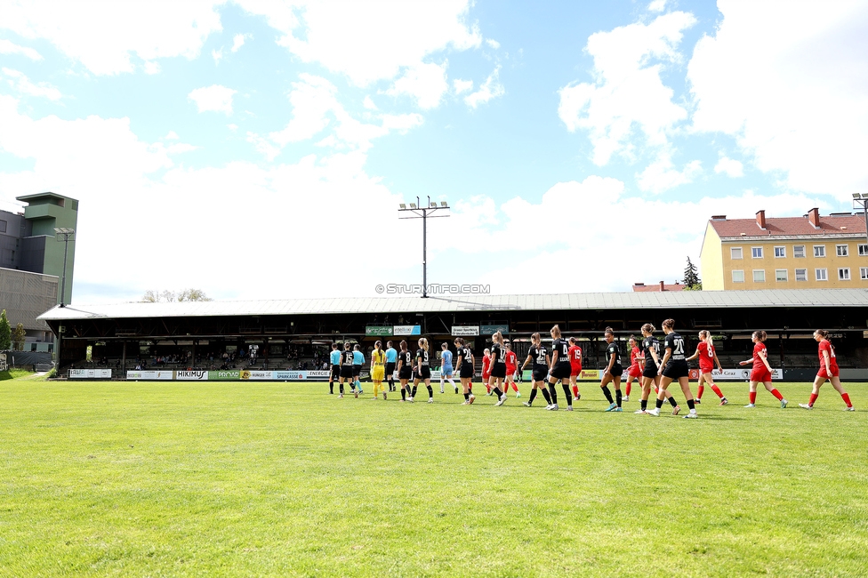 Sturm Damen - Wacker Innsbruck
OEFB Frauen Bundesliga, 13. Runde, SK Sturm Graz Damen - FC Wacker Innsbruck, Gruabn Graz, 21.04.2024. 

Foto zeigt die Mannschaft der Sturm Damen
