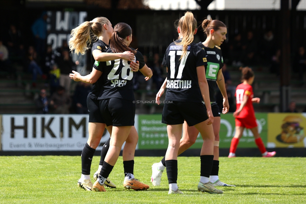 Sturm Damen - Wacker Innsbruck
OEFB Frauen Bundesliga, 13. Runde, SK Sturm Graz Damen - FC Wacker Innsbruck, Gruabn Graz, 21.04.2024. 

Foto zeigt Marie Spiess (Sturm Damen)
