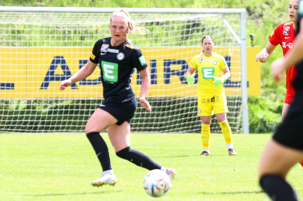 Sturm Damen - Wacker Innsbruck
OEFB Frauen Bundesliga, 13. Runde, SK Sturm Graz Damen - FC Wacker Innsbruck, Gruabn Graz, 21.04.2024. 

Foto zeigt Laura Lillholm-Petersen (Sturm Damen)
