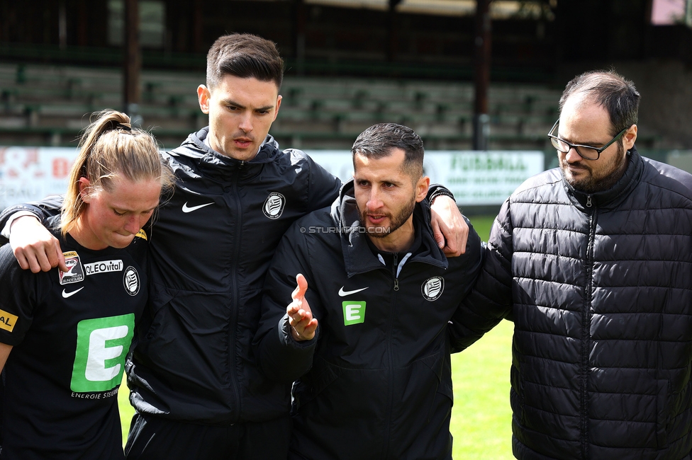 Sturm Damen - Wacker Innsbruck
OEFB Frauen Bundesliga, 13. Runde, SK Sturm Graz Damen - FC Wacker Innsbruck, Gruabn Graz, 21.04.2024. 

Foto zeigt Sargon Duran (Cheftrainer Sturm Damen)
