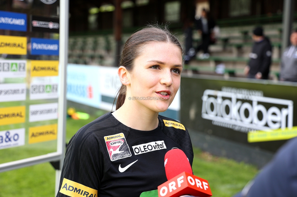 Sturm Damen - Wacker Innsbruck
OEFB Frauen Bundesliga, 13. Runde, SK Sturm Graz Damen - FC Wacker Innsbruck, Gruabn Graz, 21.04.2024. 

Foto zeigt Marie Spiess (Sturm Damen)
