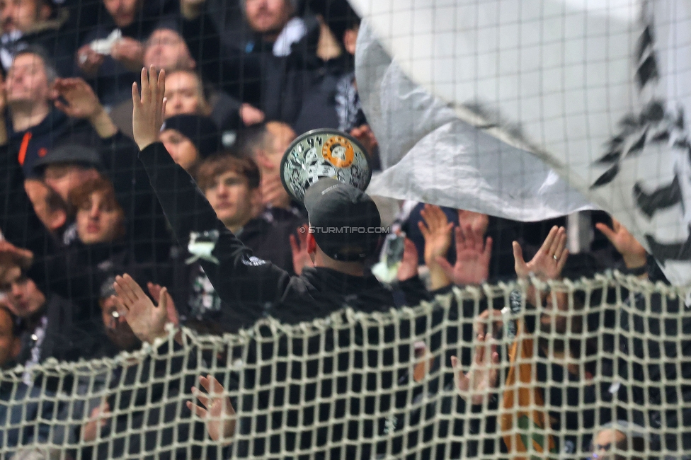 Rapid Wien - Sturm Graz
Oesterreichische Fussball Bundesliga, 28. Runde, SK Rapid Wien - SK Sturm Graz, Weststadion Wien, 24.04.2024. 

Foto zeigt Fans von Sturm
Schlüsselwörter: brigata vorsaenger