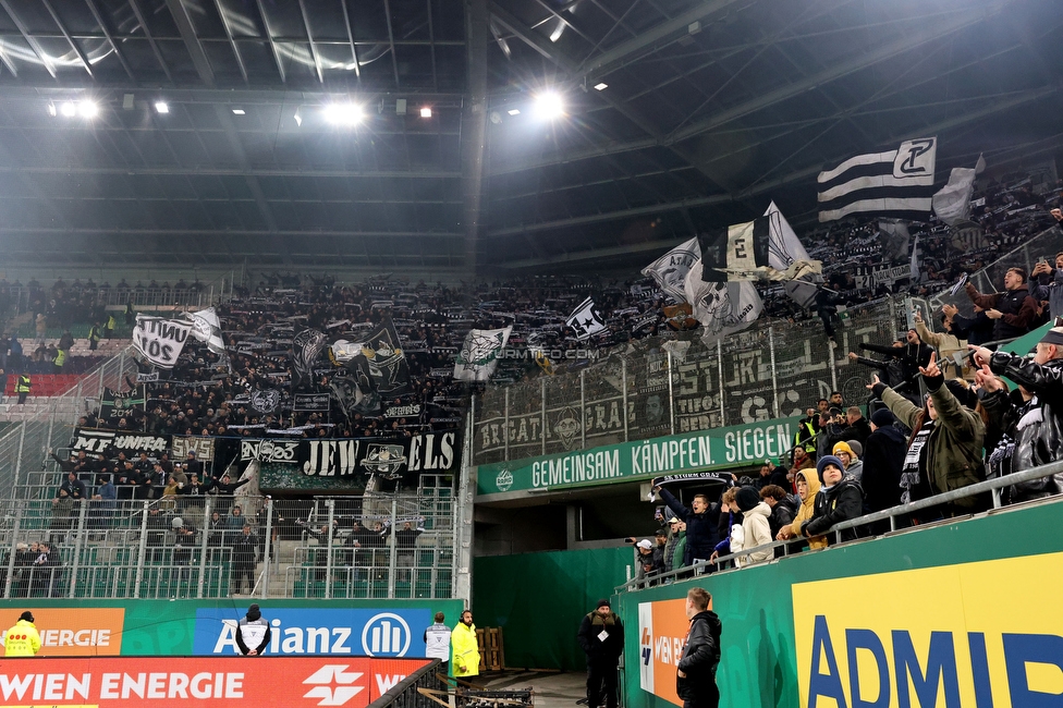 Rapid Wien - Sturm Graz
Oesterreichische Fussball Bundesliga, 28. Runde, SK Rapid Wien - SK Sturm Graz, Weststadion Wien, 24.04.2024. 

Foto zeigt Fans von Sturm
Schlüsselwörter: schals