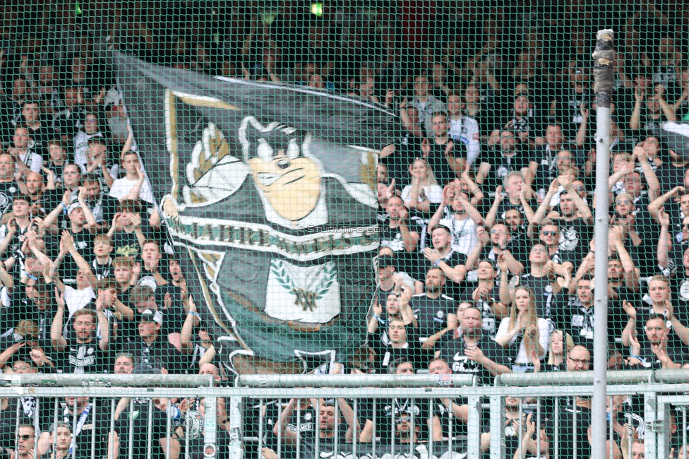 RB Salzburg - Sturm Graz
Oesterreichische Fussball Bundesliga, 29. Runde, FC RB Salzburg - SK Sturm Graz, Arena Wals-Siezenheim, 28.04.2024. 

Foto zeigt Fans von Sturm
Schlüsselwörter: jewels