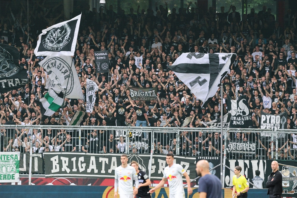 RB Salzburg - Sturm Graz
Oesterreichische Fussball Bundesliga, 29. Runde, FC RB Salzburg - SK Sturm Graz, Arena Wals-Siezenheim, 28.04.2024. 

Foto zeigt Fans von Sturm
Schlüsselwörter: brigata