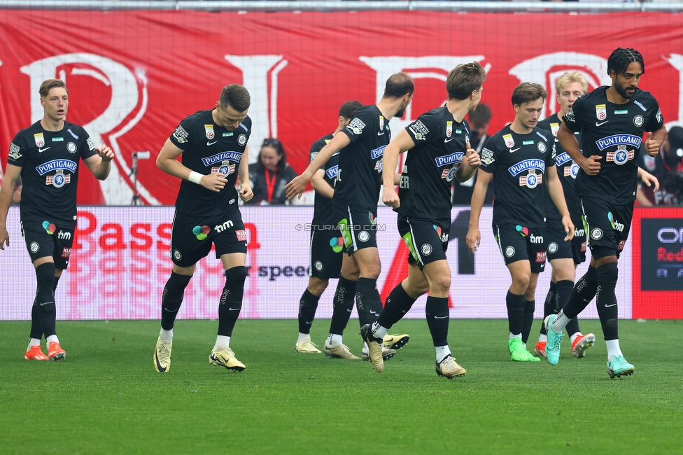 RB Salzburg - Sturm Graz
Oesterreichische Fussball Bundesliga, 29. Runde, FC RB Salzburg - SK Sturm Graz, Arena Wals-Siezenheim, 28.04.2024. 

Foto zeigt die Mannschaft von Sturm
Schlüsselwörter: tor