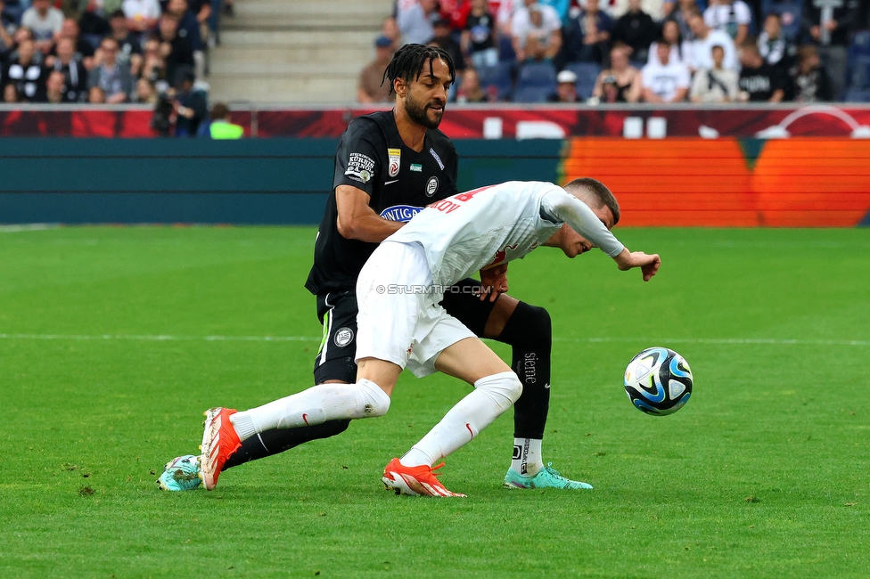 RB Salzburg - Sturm Graz
Oesterreichische Fussball Bundesliga, 29. Runde, FC RB Salzburg - SK Sturm Graz, Arena Wals-Siezenheim, 28.04.2024. 

Foto zeigt Gregory Wuethrich (Sturm)
