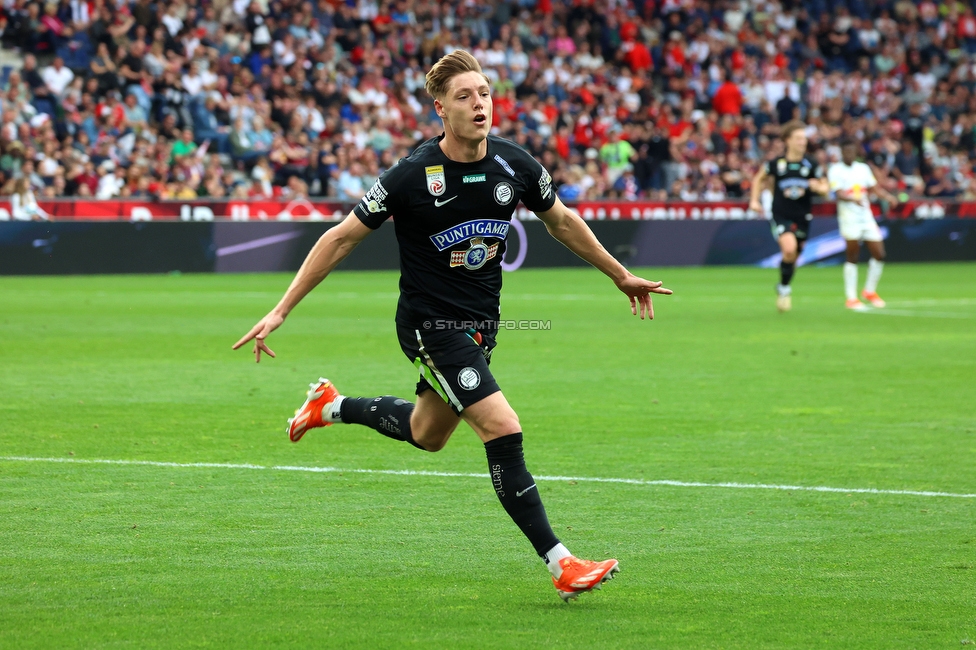 RB Salzburg - Sturm Graz
Oesterreichische Fussball Bundesliga, 29. Runde, FC RB Salzburg - SK Sturm Graz, Arena Wals-Siezenheim, 28.04.2024. 

Foto zeigt William Boeving (Sturm) und Otar Kiteishvili (Sturm) und Alexander Prass (Sturm)
Schlüsselwörter: torjubel