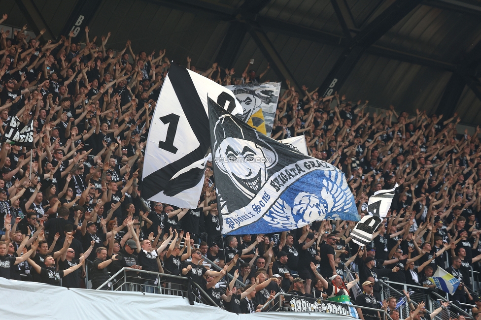 Sturm Graz - Rapid Wien
OEFB Cup, Finale, SK Sturm Graz - SK Rapid Wien, Woerthersee Stadion, 01.05.2024. 

Foto zeigt Fans von Sturm
