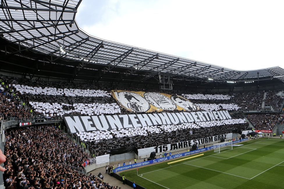 Sturm Graz - Rapid Wien
OEFB Cup, Finale, SK Sturm Graz - SK Rapid Wien, Woerthersee Stadion, 01.05.2024. 

Foto zeigt Fans von Sturm mit einer Choreografie
