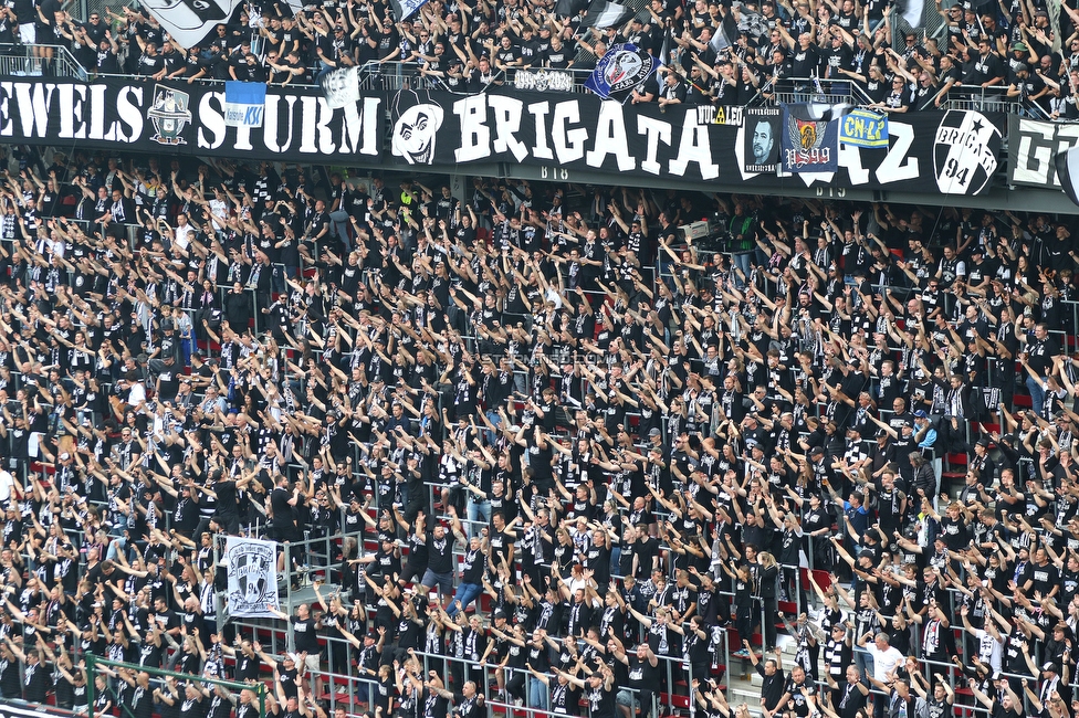 Sturm Graz - Rapid Wien
OEFB Cup, Finale, SK Sturm Graz - SK Rapid Wien, Woerthersee Stadion, 01.05.2024. 

Foto zeigt Fans von Sturm
