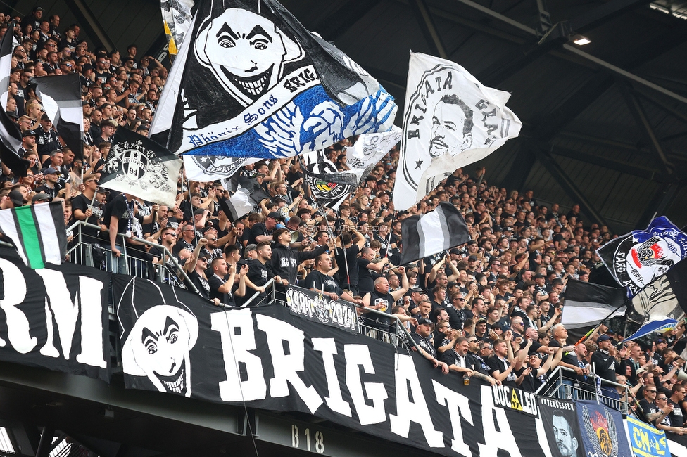 Sturm Graz - Rapid Wien
OEFB Cup, Finale, SK Sturm Graz - SK Rapid Wien, Woerthersee Stadion, 01.05.2024. 

Foto zeigt Fans von Sturm
