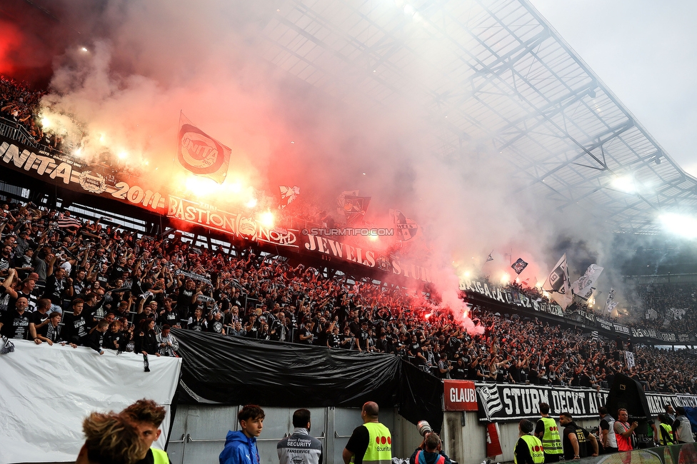 Sturm Graz - Rapid Wien
OEFB Cup, Finale, SK Sturm Graz - SK Rapid Wien, Woerthersee Stadion, 01.05.2024. 

Foto zeigt Fans von Sturm
