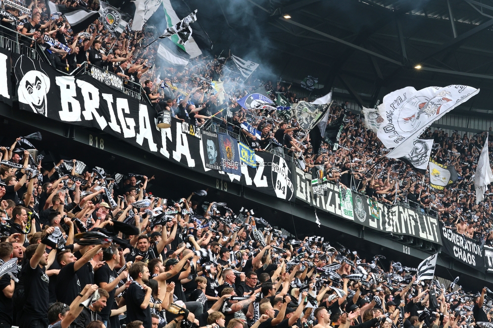 Sturm Graz - Rapid Wien
OEFB Cup, Finale, SK Sturm Graz - SK Rapid Wien, Woerthersee Stadion Klagenfurt, 01.05.2024. 

Foto zeigt Fans von Sturm
Schlüsselwörter: torjubel