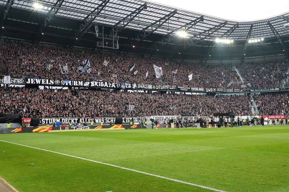 Sturm Graz - Rapid Wien
OEFB Cup, Finale, SK Sturm Graz - SK Rapid Wien, Woerthersee Stadion Klagenfurt, 01.05.2024. 

Foto zeigt Fans von Sturm
Schlüsselwörter: torjubel