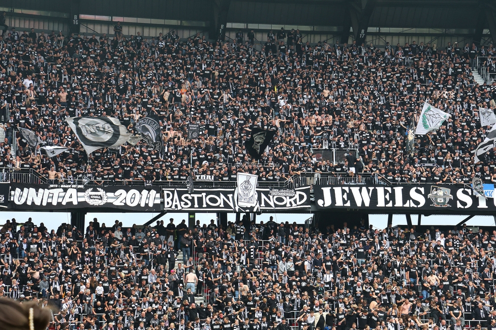 Sturm Graz - Rapid Wien
OEFB Cup, Finale, SK Sturm Graz - SK Rapid Wien, Woerthersee Stadion Klagenfurt, 01.05.2024. 

Foto zeigt Fans von Sturm
Schlüsselwörter: torjubel
