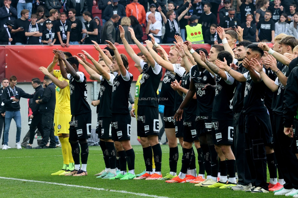 Sturm Graz - Rapid Wien
OEFB Cup, Finale, SK Sturm Graz - SK Rapid Wien, Woerthersee Stadion Klagenfurt, 01.05.2024. 

Foto zeigt die Mannschaft von Sturm
