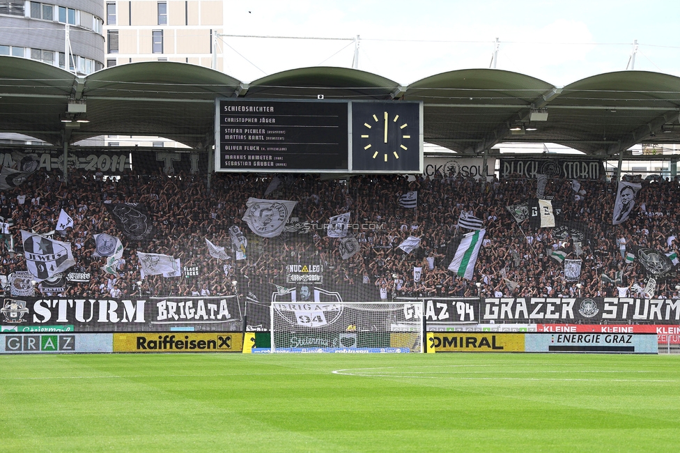 Sturm Graz - Hartberg
Oesterreichische Fussball Bundesliga, 30. Runde, SK Sturm Graz - TSV Hartberg, Stadion Liebenau Graz, 05.05.2024. 

Foto zeigt Fans von Sturm
