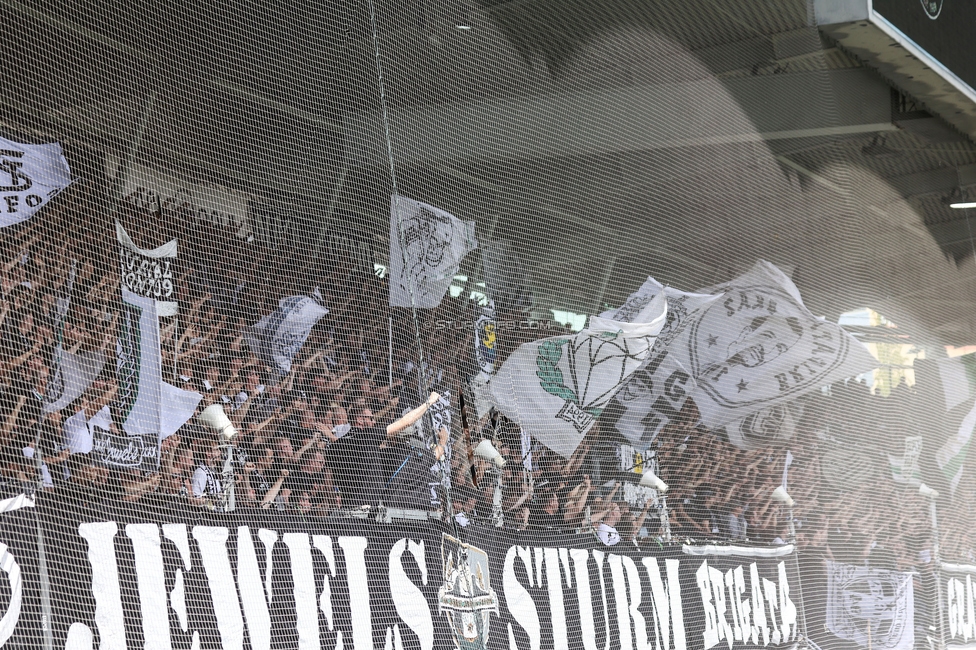 Sturm Graz - Hartberg
Oesterreichische Fussball Bundesliga, 30. Runde, SK Sturm Graz - TSV Hartberg, Stadion Liebenau Graz, 05.05.2024. 

Foto zeigt Fans von Sturm
