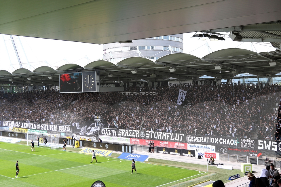 Sturm Graz - Hartberg
Oesterreichische Fussball Bundesliga, 30. Runde, SK Sturm Graz - TSV Hartberg, Stadion Liebenau Graz, 05.05.2024. 

Foto zeigt Fans von Sturm
