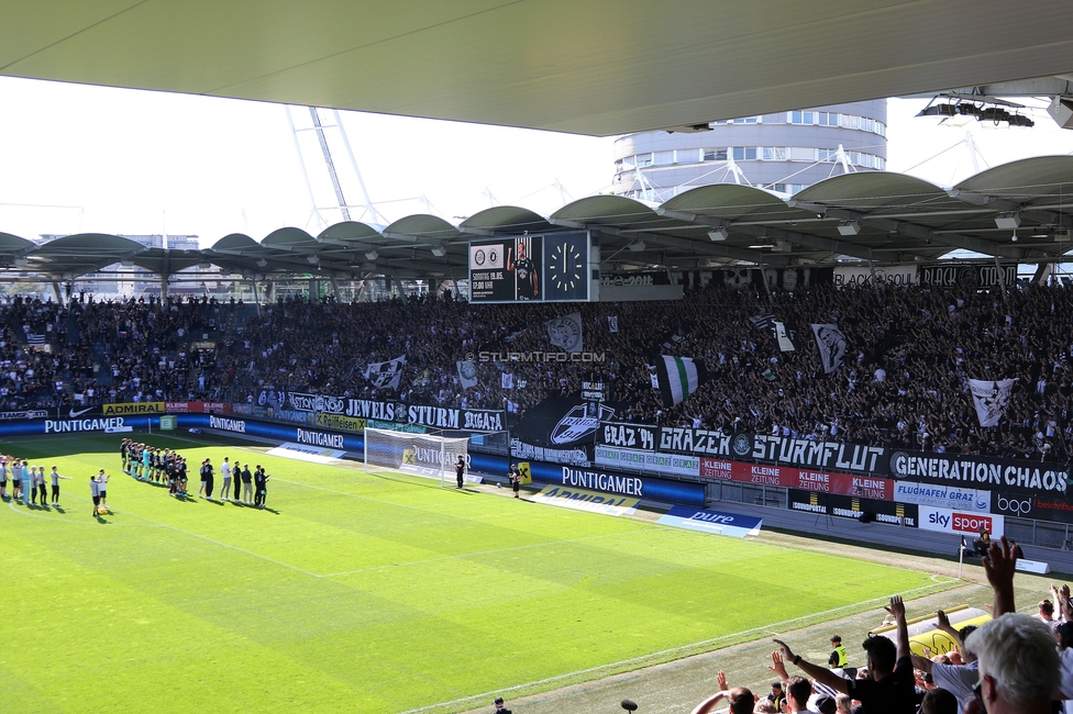 Sturm Graz - Hartberg
Oesterreichische Fussball Bundesliga, 30. Runde, SK Sturm Graz - TSV Hartberg, Stadion Liebenau Graz, 05.05.2024. 

Foto zeigt Fans von Sturm
