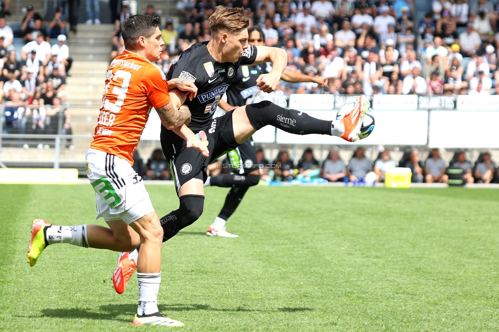 Sturm Graz - Hartberg
Oesterreichische Fussball Bundesliga, 30. Runde, SK Sturm Graz - TSV Hartberg, Stadion Liebenau Graz, 05.05.2024. 

Foto zeigt Alexander Prass (Sturm)
