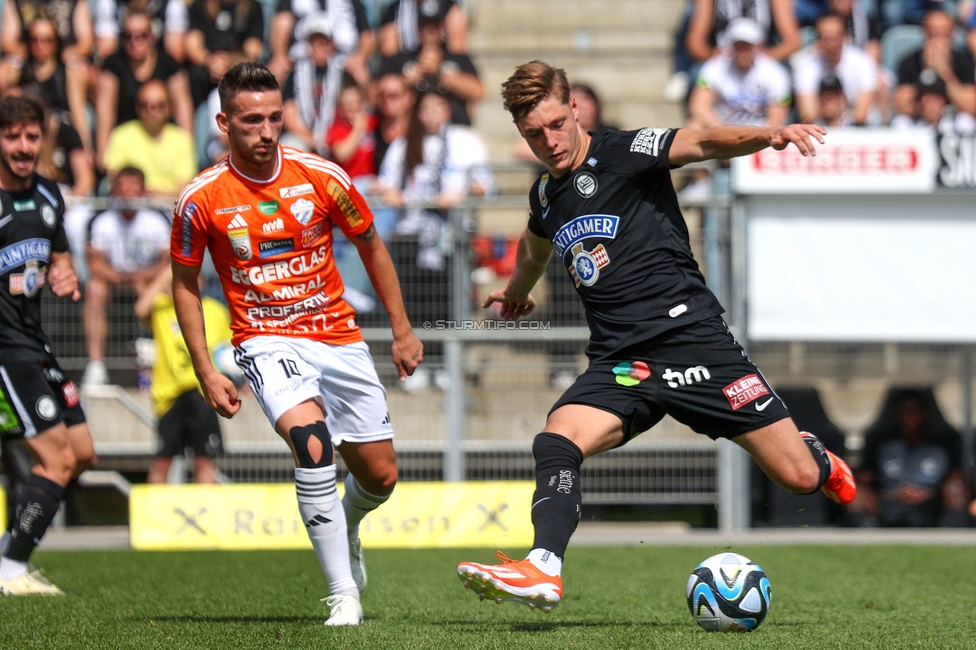 Sturm Graz - Hartberg
Oesterreichische Fussball Bundesliga, 30. Runde, SK Sturm Graz - TSV Hartberg, Stadion Liebenau Graz, 05.05.2024. 

Foto zeigt Alexander Prass (Sturm)
